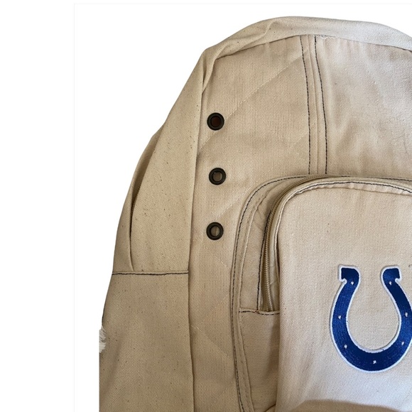 Prō•FAN•ity by littlearth | Colts linen fabric backpack - Picture 3 of 7